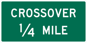 D13-2-Crossover Sign - Municipal Supply & Sign Co.