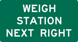 D8-2-Weigh Station Next Right Sign - Municipal Supply & Sign Co.