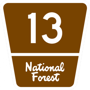 M1-7-Forest Route Sign (1, 2, or 3 digits) - Municipal Supply & Sign Co.
