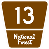 M1-7-Forest Route Sign (1, 2, or 3 digits) - Municipal Supply & Sign Co.