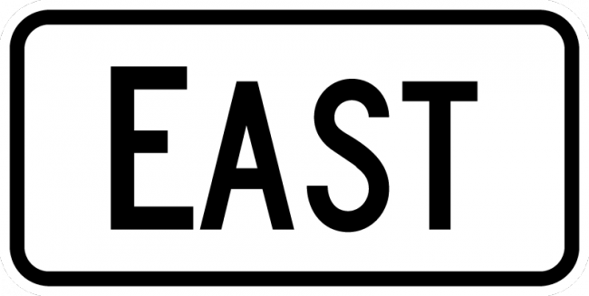 M3-2-Cardinal Direction Sign - Municipal Supply & Sign Co.