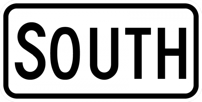 M3-1-Cardinal Direction Sign - Municipal Supply & Sign Co.