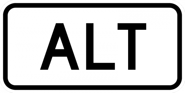 M4-1a-Alternate Sign - Municipal Supply & Sign Co.