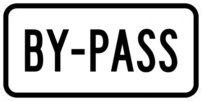 M4-2-By-Pass Sign - Municipal Supply & Sign Co.