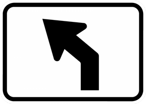 M5-2-Advance Turn Arrow Sign - Municipal Supply & Sign Co.