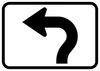 M5-3-Advance Turn Arrow Sign - Municipal Supply & Sign Co.