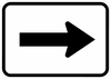 M6-1-Directional Arrow Sign - Municipal Supply & Sign Co.