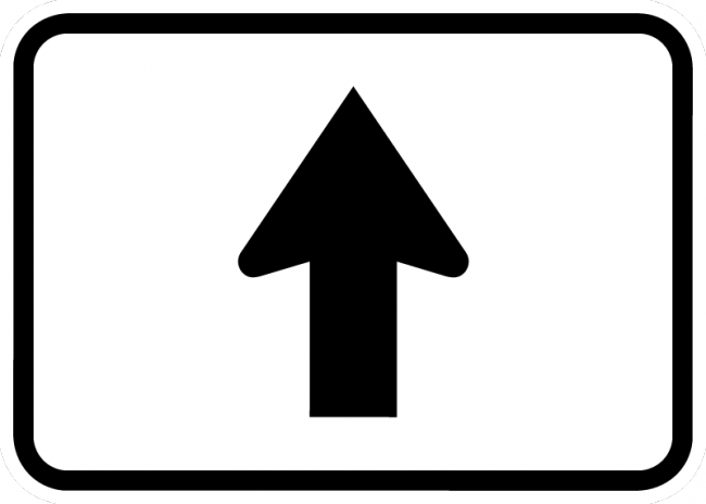 M6-3-Directional Arrow Sign - Municipal Supply & Sign Co.