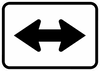 M6-4-Directional Arrow Sign - Municipal Supply & Sign Co.