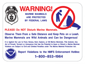 Marine Animal Protection Sign - Municipal Supply & Sign Co.