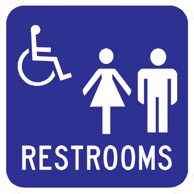 Restrooms Sign - Municipal Supply & Sign Co.