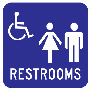 Restrooms Sign - Municipal Supply & Sign Co.