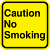 Caution No Smoking Sign - Municipal Supply & Sign Co.