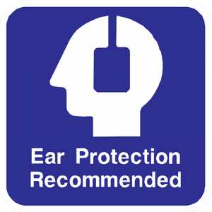 Ear Protection Recommended Sign - Municipal Supply & Sign Co.