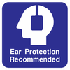 Ear Protection Recommended Sign - Municipal Supply & Sign Co.