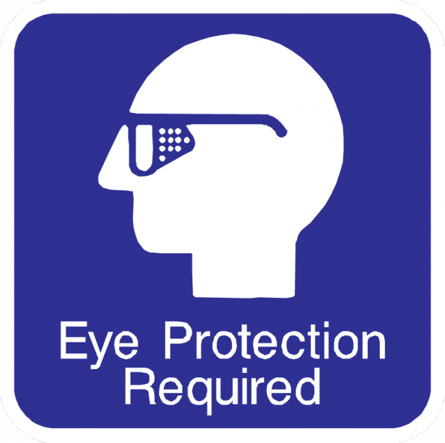 Eye Protection Required Sign - Municipal Supply & Sign Co.