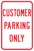 PS-13-Customer Parking Only Sign - Municipal Supply & Sign Co.