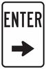 PS-19-Enter Sign (With Arrow Pointing Right) - Municipal Supply & Sign Co.