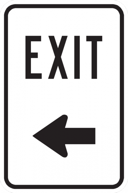 Exit Sign - Municipal Supply & Sign Co.