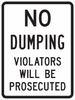 PS-30-No Dumping Violators Will Be Prosecuted Sign - Municipal Supply & Sign Co.