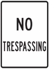 PS-40-No Trespassing Sign - Municipal Supply & Sign Co.