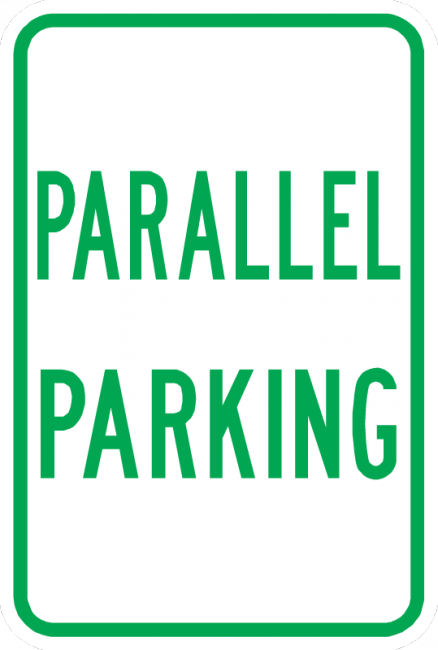 PS-44-Parallel Parking Sign - Municipal Supply & Sign Co.