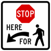 R1-5b-Stop Here for Peds Sign - Municipal Supply & Sign Co.