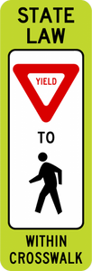 R1-6-In-Street Ped Crossing Sign - Municipal Supply & Sign Co.