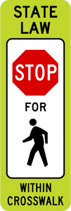 R1-6a-In-Street Ped Crossing Sign - Municipal Supply & Sign Co.