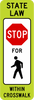 R1-6a-In-Street Ped Crossing Sign - Municipal Supply & Sign Co.