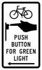 R10-26-Bike Push Button for Green Light (arrow) - Municipal Supply & Sign Co.