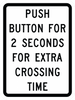 R10-32P-Push Button for 2 Seconds forExtra Crossing Time Sign - Municipal Supply & Sign Co.
