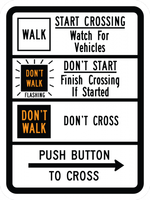 R10-3c-Pedestrian Signs and Plaques - Municipal Supply & Sign Co.
