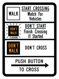 R10-3c-Pedestrian Signs and Plaques - Municipal Supply & Sign Co.