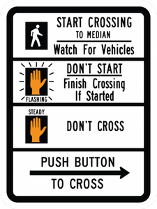 R10-3d-Pedestrian Signs and Plaques - Municipal Supply & Sign Co.