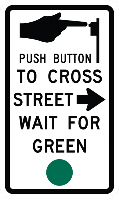 Push Button Sign