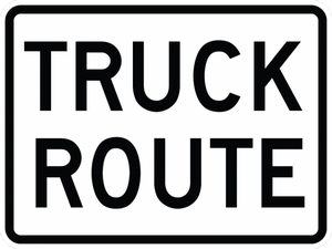 R14-1-Truck Rout Sign - Municipal Supply & Sign Co.