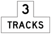 R15-2P-Number of Tracks (plaque) - Municipal Supply & Sign Co.
