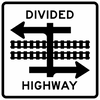 R15-7-Light Rail Divided Highway Symbol - Municipal Supply & Sign Co.