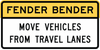 R16-4-Fender Bender Move Vehicles Sign - Municipal Supply & Sign Co.