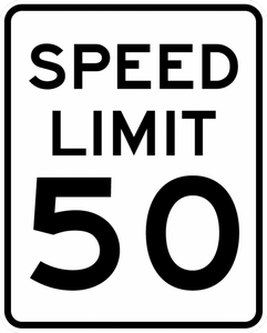 R2-1-Speed Limit Sign - Municipal Supply & Sign Co.