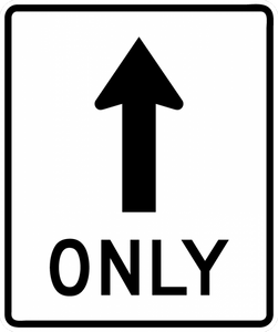 R3-5a-Mandatory Movement Lane Control Sign - Municipal Supply & Sign Co.