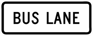 R3-5gP-Bus Lane Sign (plaque) - Municipal Supply & Sign Co.