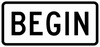 R3-9cP-BEGIN Sign - Municipal Supply & Sign Co.
