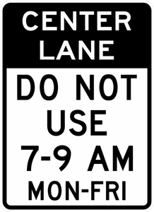 R3-9f-Reversible Lane Control(post-mounted) Sign - Municipal Supply & Sign Co.