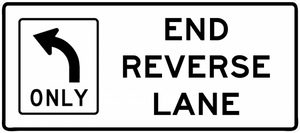 R3-9i-End Reverse Lane Sign - Municipal Supply & Sign Co.