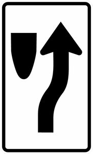 R4-7c-Narrow Keep Right Sign - Municipal Supply & Sign Co.
