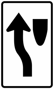 R4-8c - Narrow Keep Left Sign - Municipal Supply & Sign Co.