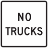 R5-2a-No Trucks sign - Municipal Supply & Sign Co.