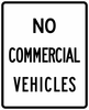 R5-4-No Commercial Vehicles Sign - Municipal Supply & Sign Co.